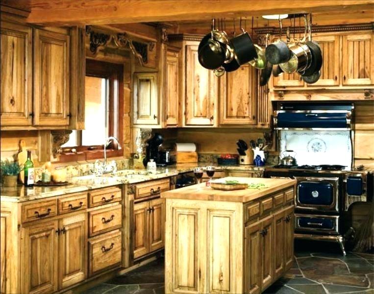 آشپزخانه های اروپایی کابنت چوبی جزیره قهوه ای